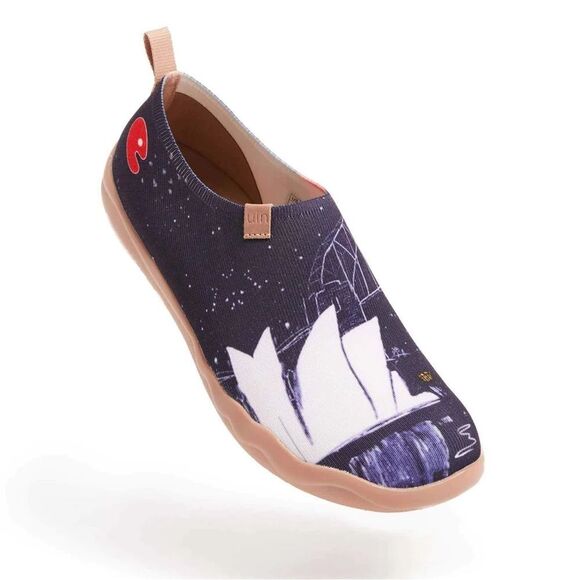 UIN Men's Shoes Casual Knit Loafers Comfort Sneaker (Opera Night) New No Box - Picture 8 of 9